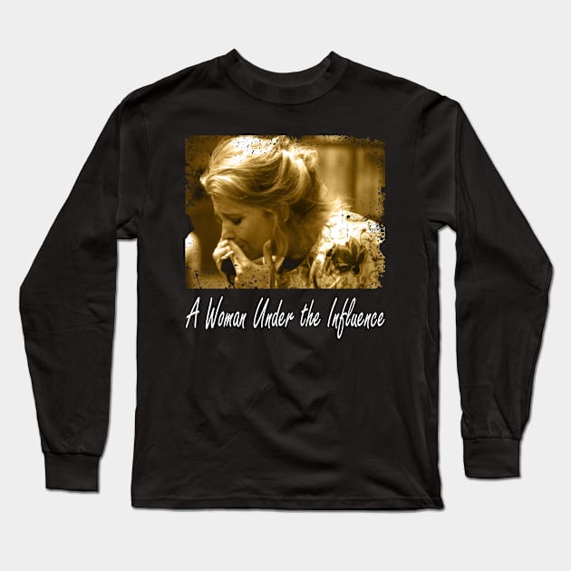 Cassavetes' Intimate Portrait A Woman the Influence Retro T-Shirts Await You Long Sleeve T-Shirt by MilanVerheij Bike